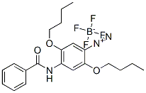 CAS#: 85099-30-5， 4-(Benzoylamino)-2,5-Dibutoxybenzenediazonium Tetrafluoroborate