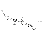 CAS#: 85136-26-1， Disodium 2,2'-[(E)-1,2-ethenediyl]bis(5-{[4-(3-chloro-2-hydroxypropoxy)phenyl]diazenyl}benzenesulfonate)