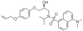 CAS#: 85187-55-9， (S)-5-(Dimethylamino)-N-[2-Hydroxy-3-[4-(2-Propenyloxy)Phenoxy]Propyl]-N-(1-Methylethyl)-1-Naphthalenesulfonamide