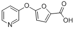 structure of CAS# 852180-39-3, 5-(3-Pyridinyloxy)-2-Furoic Acid;5-[(Pyridin-3-Yl)Oxy]Furan-2-Carboxylic Acid;5-(PYRIDIN-3-YLOXY)-2-FUROIC ACID;5-(3-PYRIDINYLOXY)-2-FUROIC ACID