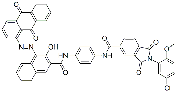 CAS#: 85223-07-0， 2-(5-Chloro-2-Methoxyphenyl)-N-[4-[[[4-[(9,10-Dihydro-9,10-Dioxo-1-Anthryl)Azo]-3-Hydroxy-2-Naphthyl]Carbonyl]Amino]Phenyl]-2,3-Dihydro-1,3-Dioxo-1H-Isoindole-5-Carboxamide