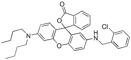 CAS#: 85223-11-6， 2'-[[(2-Chlorophenyl)Methyl]Amino]-6'-(Dibutylamino)-Spiro[Isobenzofuran-1(3H),9'-[9H]Xanthen]-3-One