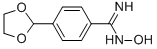structure of CAS# 852691-00-0, 4-(1,3-Dioxolan-2-Yl)-N-Hydroxybenzenecarboximidamide;4-(1,3-DIOXOLAN-2-YL)-N-HYDROXYBENZENECARBOXIMIDAMIDE;4-(1,3-Dioxolan-2-Yl)Benzamidoxime