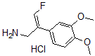 CAS 登录号：85278-04-2， (E)-2-(3,4-二甲氧基苯基)-3-氟丙-2-烯-1-胺盐酸盐