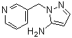 structure of CAS# 852990-17-1, 1-(3-Pyridinylmethyl)-1H-pyrazol-5-amine;1-(3-pyridylmethyl)pyrazole-5-ylamine;1-(pyridin-3-ylmethyl)-1H-pyrazol-5-amine;BAS 11720450