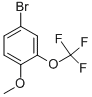 structure of CAS# 853771-88-7, 4-Bromo-2-(Trifluoromethoxy)Anisole;4-BROMO-2-(TRIFLUOROMETHOXY)ANISOLE