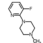 structure of CAS# 85386-90-9, 1-(3-Fluoro-2-pyridinyl)-4-methylpiperazine;1-(3-fluoropyridin-2-yl)-4-methylpiperazine;1-(3-Fluoro-pyridin-2-yl)-4-methyl-piperazine;piperazine, 1-(3-fluoro-2-pyridinyl)-4-methyl-