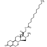 CAS#: 85391-73-7， 2-[(16alpha,17beta)-16-Ethyl-3-oxoestra-4,9-dien-17-yl]-2-oxoethyl laurate