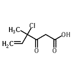 CAS#: 853921-40-1， 4-Chloro-4-methyl-3-oxo-5-hexenoic acid