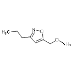 CAS#: 854382-67-5， 5-[(Aminooxy)methyl]-3-propyl-1,2-oxazole