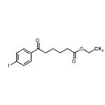 结构式 CAS# 854658-72-3, 乙基6-(4-碘苯基)-6-氧代己酸酯