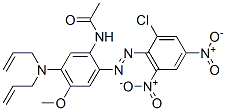 CAS#: 85508-41-4， N-[2-[(2-Chloro-4,6-Dinitrophenyl)Azo]-5-(Diallylamino)-4-Methoxyphenyl]Acetamide