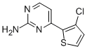 structure of CAS# 855308-67-7, 4-(3-Chloro-2-Thienyl)-2-Pyrimidinamine