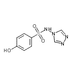 CAS#: 855426-27-6， 4-Hydroxy-N-(4H-1,2,4-triazol-4-yl)benzenesulfonamide
