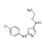 CAS#: 855531-18-9， Ethyl 2-[(4-chlorophenyl)amino]-1,3-thiazole-5-carboxylate