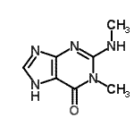 CAS#: 856048-67-4， 1-Methyl-2-(methylamino)-1,7-dihydro-6H-purin-6-one
