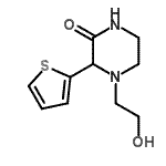CAS#: 85607-42-7， 4-(2-Hydroxyethyl)-3-(2-thienyl)-2-piperazinone