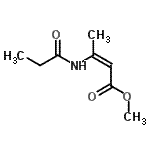 CAS 登录号：856183-39-6， 甲基(2Z)-3-(丙酰基氨基)-2-丁烯酸酯