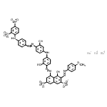 CAS#: 85631-87-4， Trisodium 4-hydroxy-5-[(2-hydroxy-4-{[3-hydroxy-4-({4-[(4-nitro-2-sulfonatophenyl)amino]phenyl}diazenyl)phenyl]amino}phenyl)diazenyl]-3-[(4-methoxyphenyl)diazenyl]-2,7-naphthalenedisulfonate