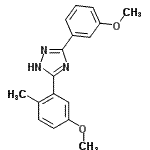 CAS#: 85681-48-7， 5-(5-Methoxy-2-methylphenyl)-3-(3-methoxyphenyl)-1H-1,2,4-triazole