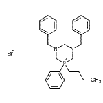 CAS#: 85684-46-4， 1,3-Dibenzyl-5-butyl-5-phenyl-1,3,5-diazaphosphinan-5-ium bromide