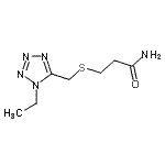 CAS#: 85697-02-5， 3-{[(1-Ethyl-1H-tetrazol-5-yl)methyl]sulfanyl}propanamide