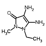 CAS#: 857036-13-6， 4,5-Diamino-1-ethyl-2-methyl-1,2-dihydro-3H-pyrazol-3-one