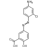 CAS#: 85720-88-3， 5-[(4-Amino-2-chlorophenyl)diazenyl]-2-hydroxybenzoic acid
