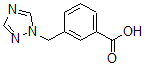 结构式 CAS# 857284-23-2, 3-(1H-1,2,4-三唑-1-基甲基)-苯甲酸