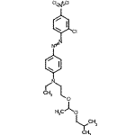 CAS#: 85750-13-6， 4-[(2-Chloro-4-nitrophenyl)diazenyl]-N-ethyl-N-[2-(1-isobutoxyethoxy)ethyl]aniline