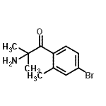 CAS#: 857732-03-7， 2-Amino-1-(4-bromo-2-methylphenyl)-2-methyl-1-propanone