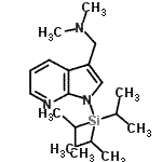 CAS#: 858116-59-3， N,N-Dimethyl-1-[1-(triisopropylsilyl)-1H-pyrrolo[2,3-b]pyridin-3-yl]methanamine