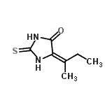 CAS#: 858204-55-4， (5E)-5-(2-Butanylidene)-2-thioxo-4-imidazolidinone