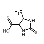 CAS#: 858221-90-6， 5-Methyl-2-thioxo-4-imidazolidinecarbothioic S-acid