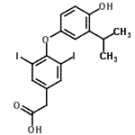CAS#: 85828-81-5， [4-(4-Hydroxy-3-isopropylphenoxy)-3,5-diiodophenyl]acetic acid