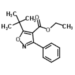 CAS#: 858490-10-5， Ethyl 5-(2-methyl-2-propanyl)-3-phenyl-1,2-oxazole-4-carboxylate