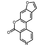 CAS#: 85878-62-2， 5H-Furo[3',2':6,7]chromeno[3,4-c]pyridin-5-one