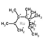 CAS#: 85893-68-1， bis(eta5-2,3,4-trimethylpenta-2,4-dien-1-yl)-Ruthenium