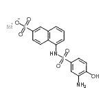 CAS 登录号：85895-79-0， 钠5-{[(3-氨基-4-羟基苯基)磺酰基]氨基}-2-萘磺酸酯