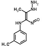 CAS 登录号：85914-43-8， N-[(1Z)-2-肼基-1-亚硝基-1-丙烯-1-基]-3-甲基苯胺