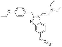 CAS#: 85951-65-1， 2-[(4-Ethoxyphenyl)Methyl]-N,N-Diethyl-5-Isothiocyanato-1H-Benzimidazole-1-Ethanamine