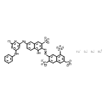 CAS#: 85959-00-8， Tetrasodium 7-({6-[(4-anilino-6-chloro-1,3,5-triazin-2-yl)amino]-1-hydroxy-3-sulfonato-2-naphthyl}diazenyl)-1,3,6-naphthalenetrisulfonate