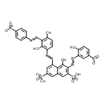CAS#: 85959-22-4， 5-({2,4-Dihydroxy-3-[(4-nitrophenyl)diazenyl]phenyl}diazenyl)-4-hydroxy-3-[(2-hydroxy-5-nitrophenyl)diazenyl]-2,7-naphthalenedisulfonic acid