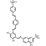CAS#: 85959-25-7， 7-{[2,4-Dihydroxy-5-({4-[(4-sulfophenyl)diazenyl]phenyl}diazenyl)phenyl]diazenyl}-4-hydroxy-2-naphthalenesulfonic acid