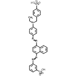 CAS#: 85959-35-9， 3-{[4-({4-[Ethyl(4-sulfobenzyl)amino]phenyl}diazenyl)-1-naphthyl]diazenyl}benzenesulfonic acid