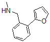 structure of CAS# 859850-97-8, 2-(2-Furanyl)-N-Methyl-Benzenemethanamine;N-[2-(2-Furyl)Benzyl]-N-Methylamine 95%;N-[2-(2-FURYL)BENZYL]-N-METHYLAMINE