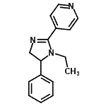 CAS#: 86002-64-4, 4-(1-Ethyl-5-phenyl-4,5-dihydro-1H-imidazol-2-yl)pyridine