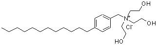 CAS#: 86014-86-0， N-(4-Dodecylbenzyl)-2-hydroxy-N,N-bis(2-hydroxyethyl)ethanaminium chloride