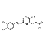 CAS#: 860295-23-4， N-[(2E)-3-(3,4-Dihydroxyphenyl)-2-propenoyl]glutamic acid