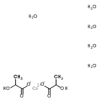 CAS#: 86042-51-5， Calcium 2-hydroxypropanoate hydrate (1:2:5)